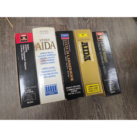 CLASSICAL CD BOX SETS LOT OF 5 OPERA Wagner, Verdi, Lammermoor, Puccini - Picture 7 of 8